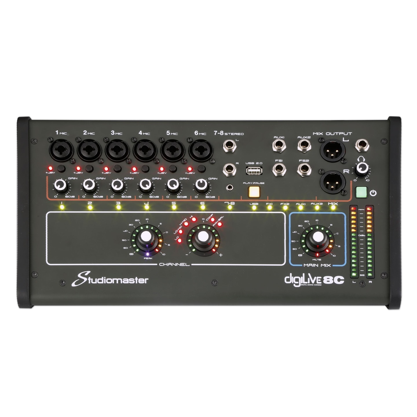 Studiomaster DIGILIVE 08C 8 canales mixer digital
